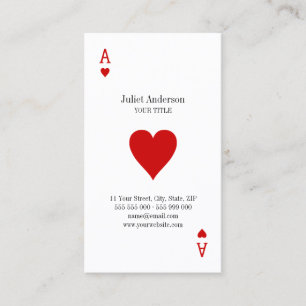 Ace Of Hearts business card