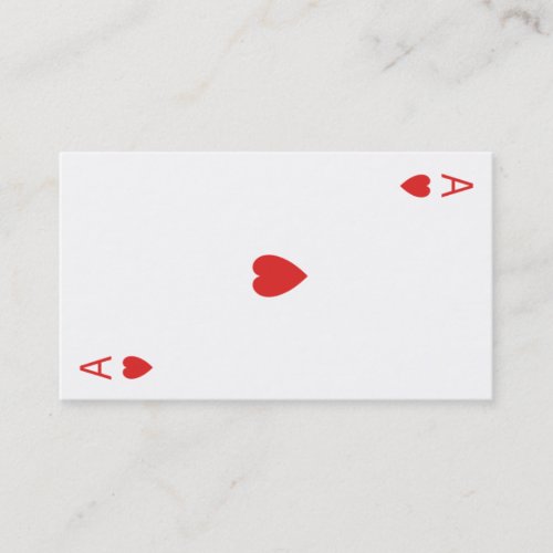 Ace of Hearts Business Cards