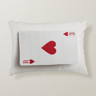 Ace of Hearts Card - Initials Cushion
