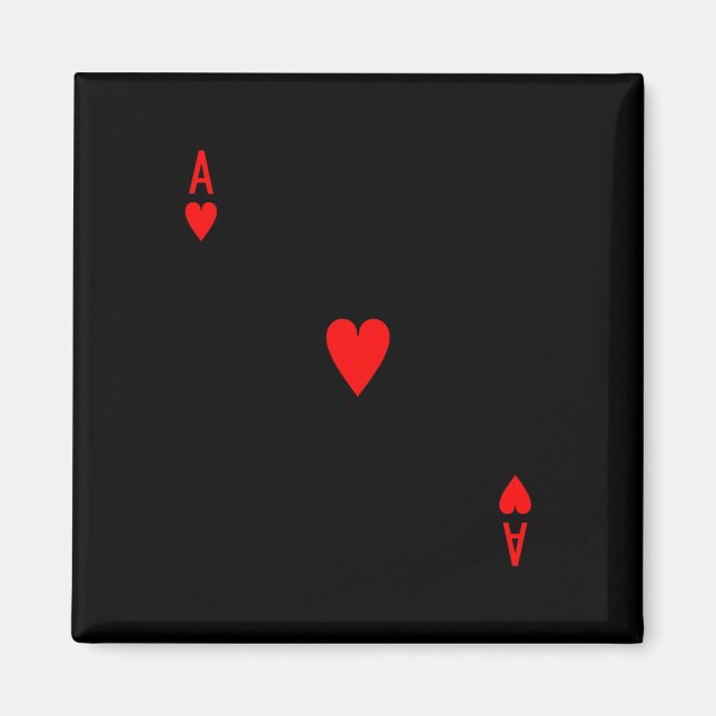 Ace Of Hearts Deck Of Cards Halloween Costume  Magnet (Front)
