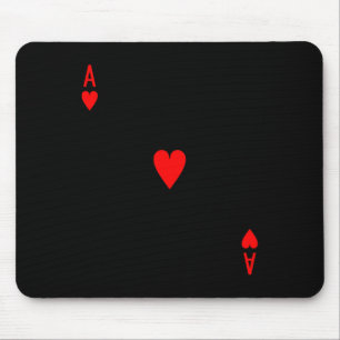 Ace of Hearts Deck of Cards Halloween Costume  Mouse Pad