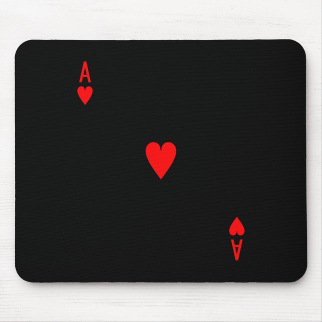 Ace of Hearts Deck of Cards Halloween Costume  Mouse Pad (Front)