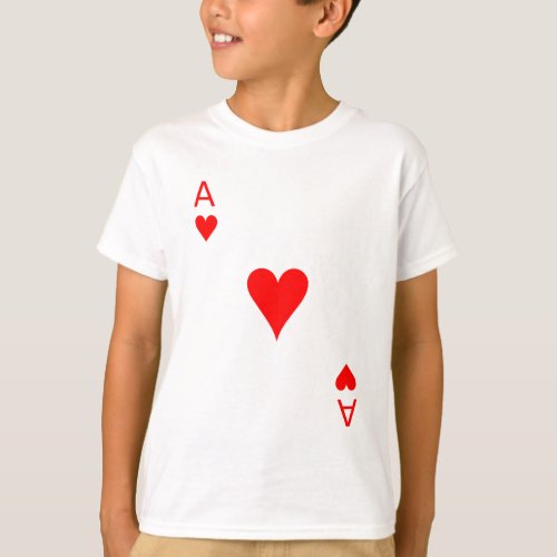 Ace of Hearts Front T_Shirt