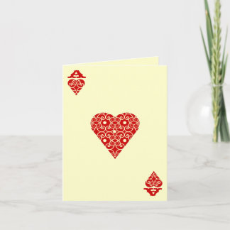 Ace of Hearts Holiday Card