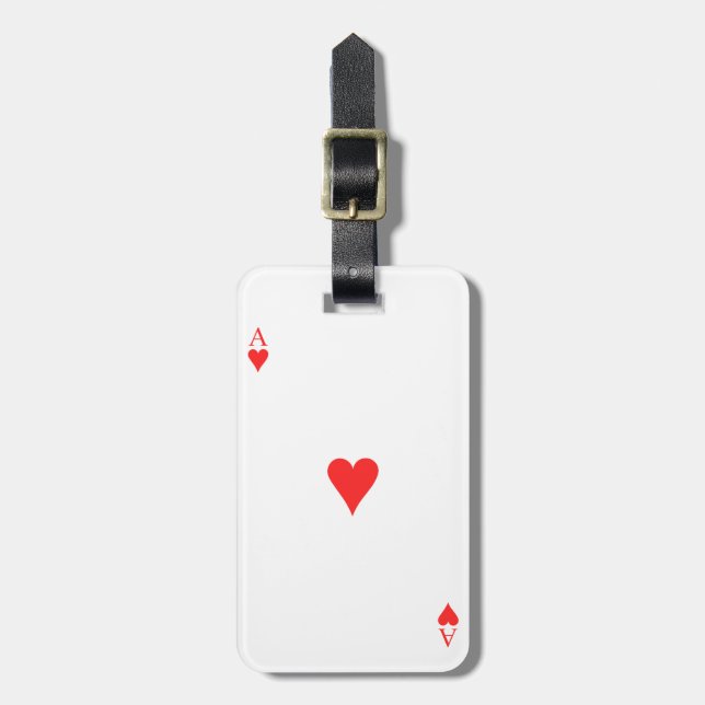 Ace of Hearts Luggage Tag (Front Vertical)
