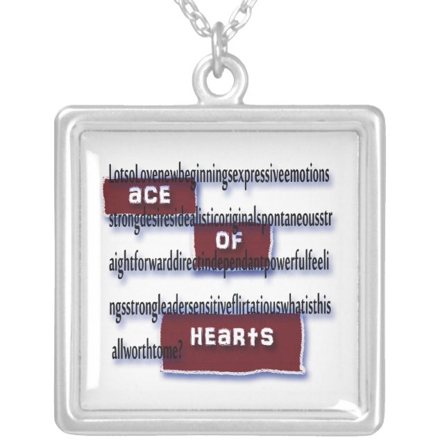 Ace of Hearts Meaning Necklace (Front)