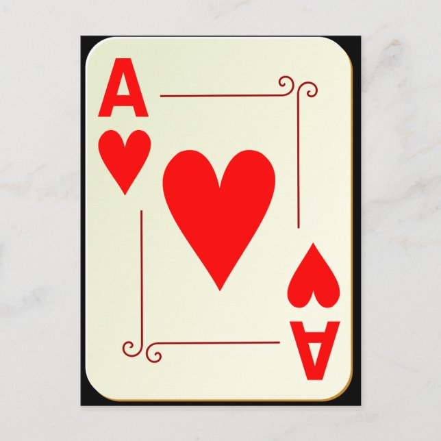 Ace of hearts postcard (Front)