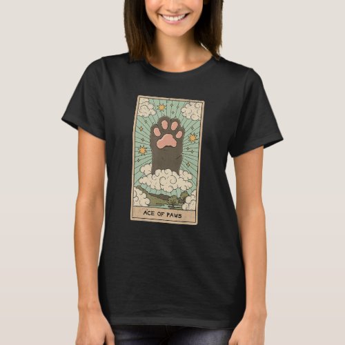 Ace Of Paws Cute Cat Leg Rainbow For Cat T-Shirt