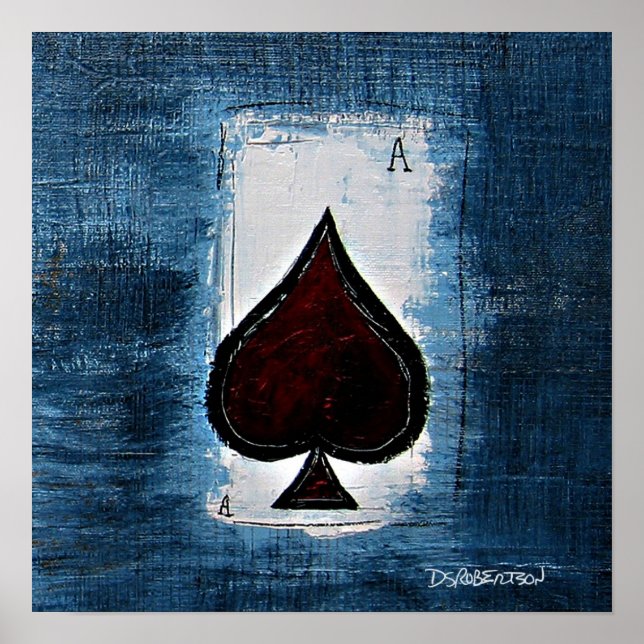 Ace of Spade Man Cave Art Poster (Front)