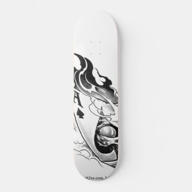 Ace of spade skateboard deck (Front)