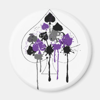 Ace of Spades Aromantic Asexual Pride Magnet