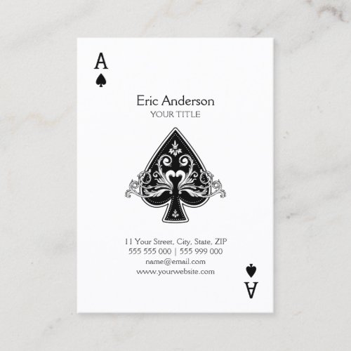 Ace Of Spades Business Card