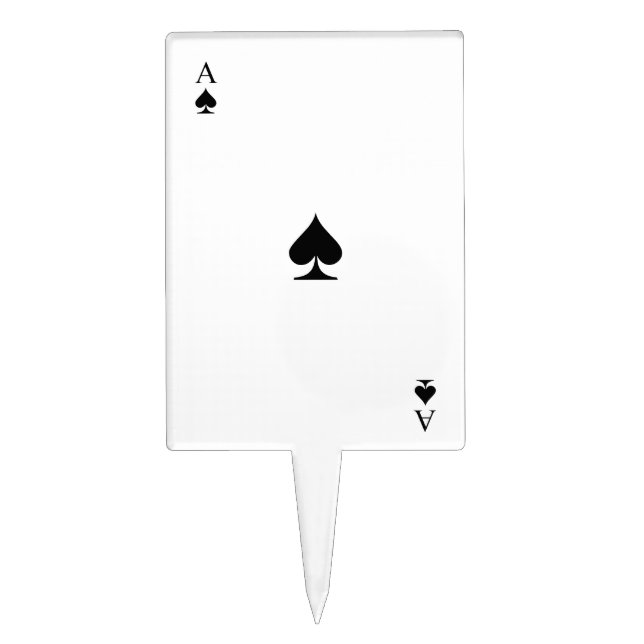 Ace of Spades Cake Topper (Front)