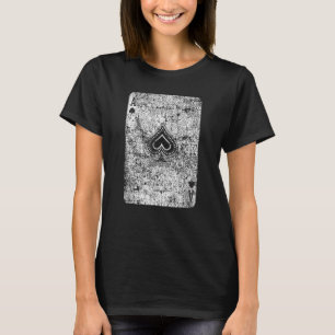 Ace Of Spades Card Costume Halloween Playing Poker T-Shirt