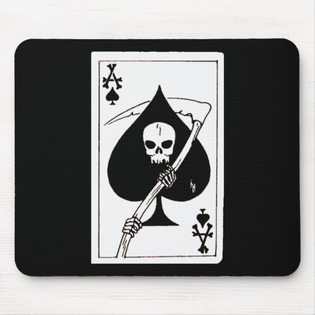 Ace Of Spades Card Of Death Mousepad (Front)