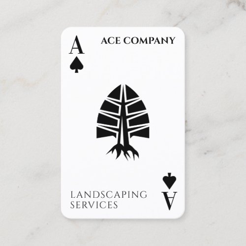 Ace of spades cards landscaping 