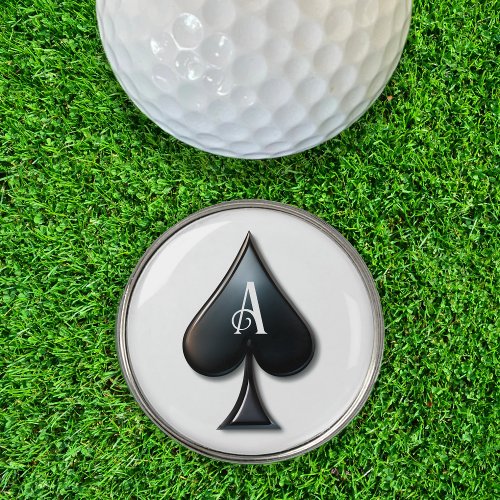 Ace of Spades Casino Deck of Playing Cards Golf Ball Marker
