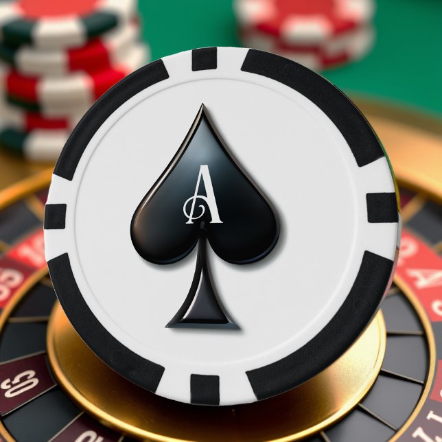 Ace of Spades Casino Deck of Playing Cards Poker Chips (Creator Uploaded)