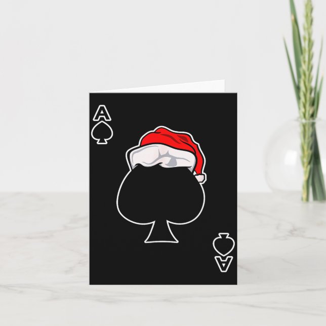 Ace Of Spades Christmas Gift Playing &amp; Deck Of Card (Front)