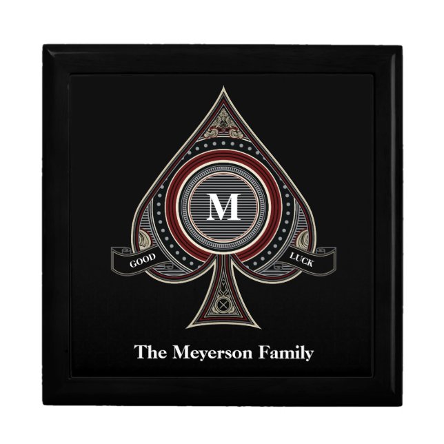 Ace of Spades Custom tile box (Front)