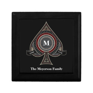 Ace of Spades Custom Tile Box