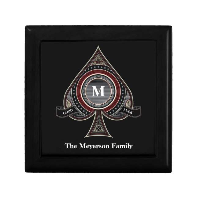 Ace of Spades Custom Tile Box (Front)