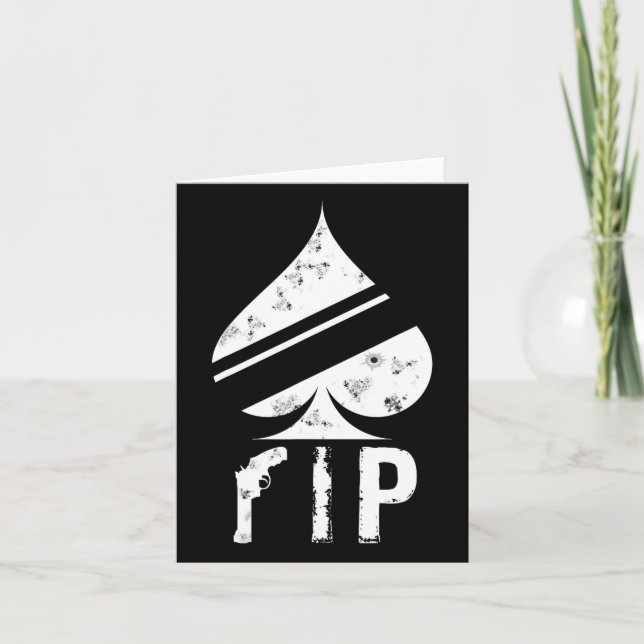 Ace Of Spades Funny Video Game Player  Card (Front)