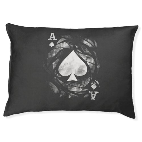 Ace of spades grunge design pet bed