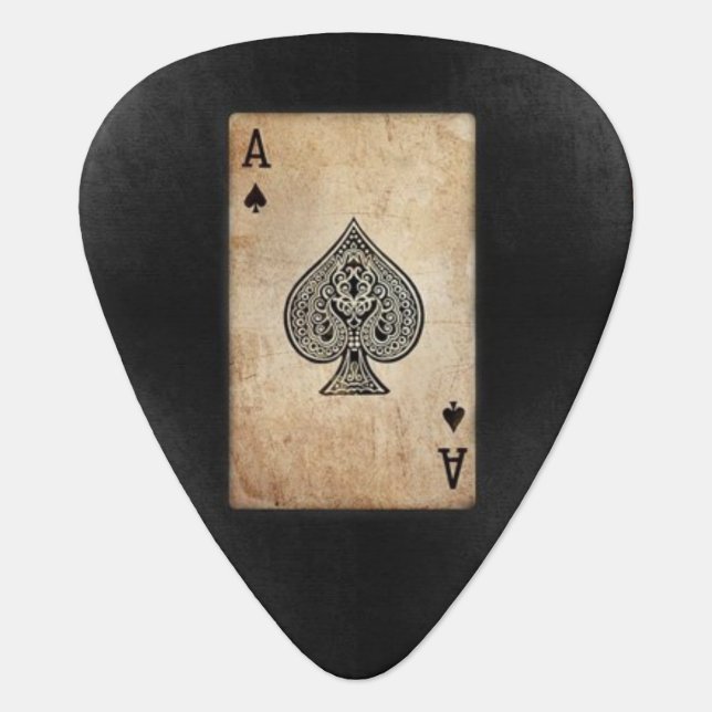 Ace of Spades Guitar Pick (Front)