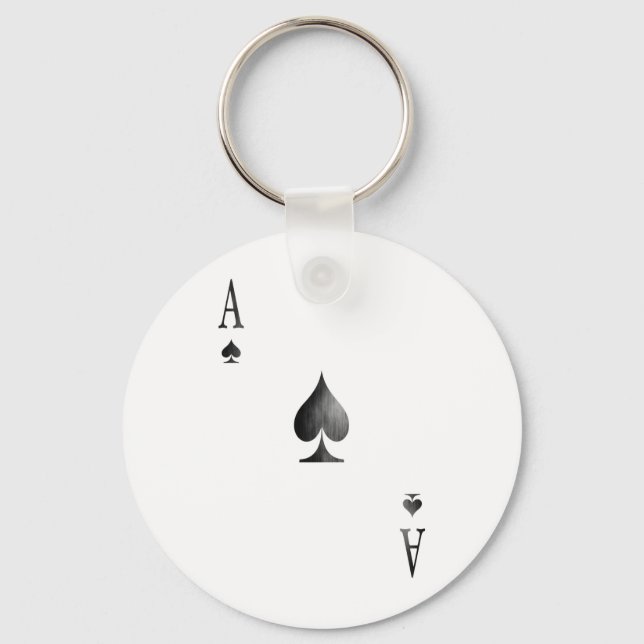 Ace of Spades Keychain (Front)