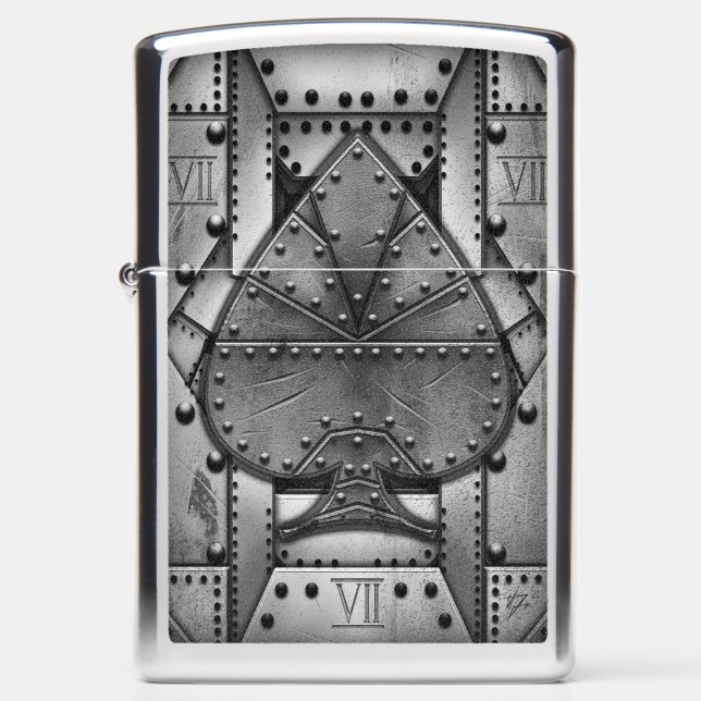 ace of spades METAL Zippo Lighter (Front)