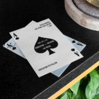 Ace of Spades Modern Chic Photo Save The Date