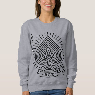 Ace of Spades — Monoline Sunburst Emblem Sweatshirt