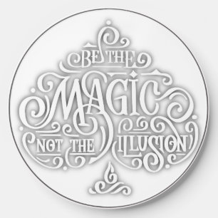 Ace of Spades Motivational Typography quote Wireless Charger