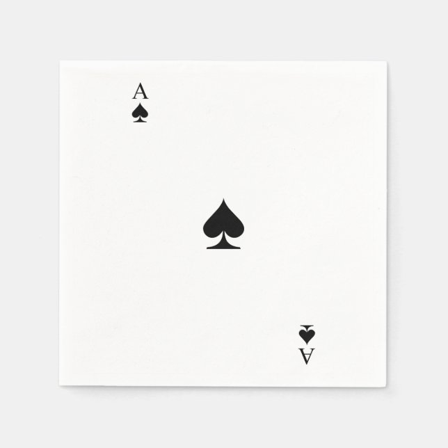 Ace of Spades Napkins (Front)