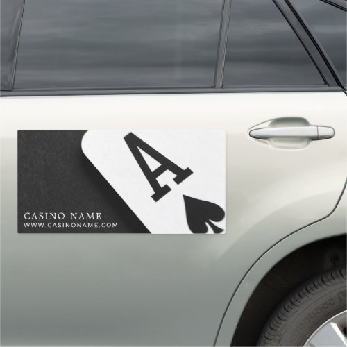 Ace of Spades Online Casino Gaming Industry Car Magnet