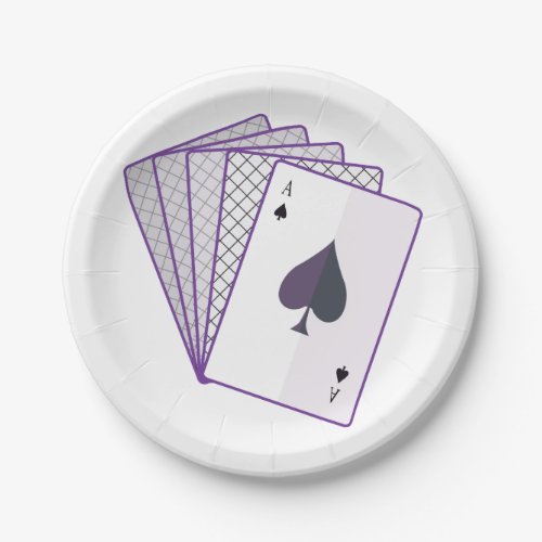 Ace Of Spades Paper Plates