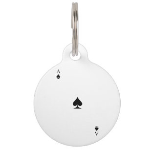 Spade cheap dog tag