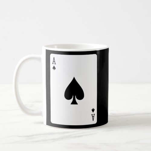 Ace of Spades Playing Card  Coffee Mug