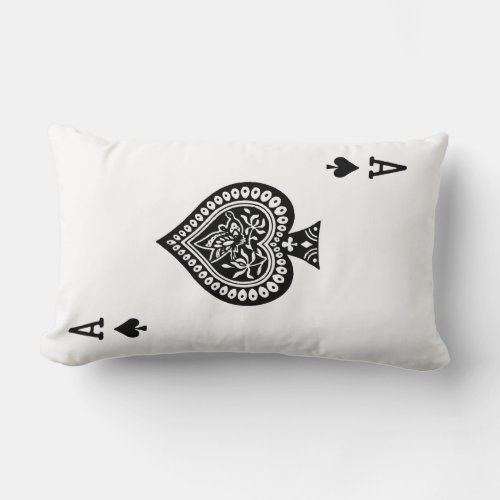 Ace of Spades Playing Card Pillow