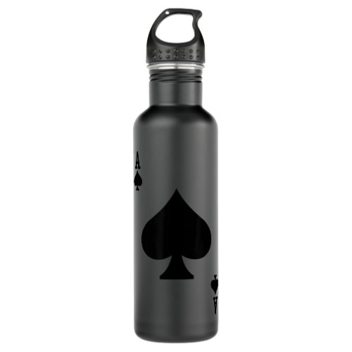 Ace Of Spades _ Playing Card Poker Halloween Costu Stainless Steel Water Bottle