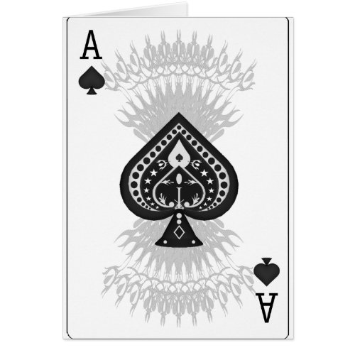 Ace of Spades Poker Card