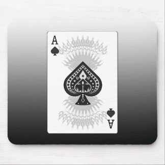 Ace of Spades Poker Card: Mouse Pad
