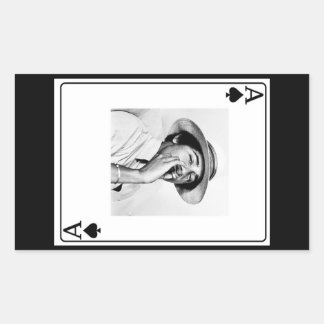ACE of SPADES Rectangular Sticker