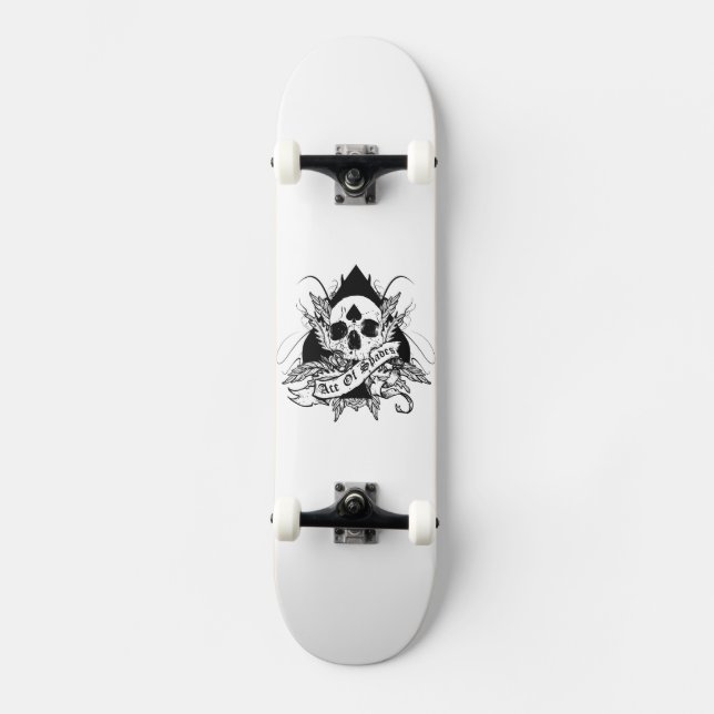 Ace of spades skateboard deck (Front)