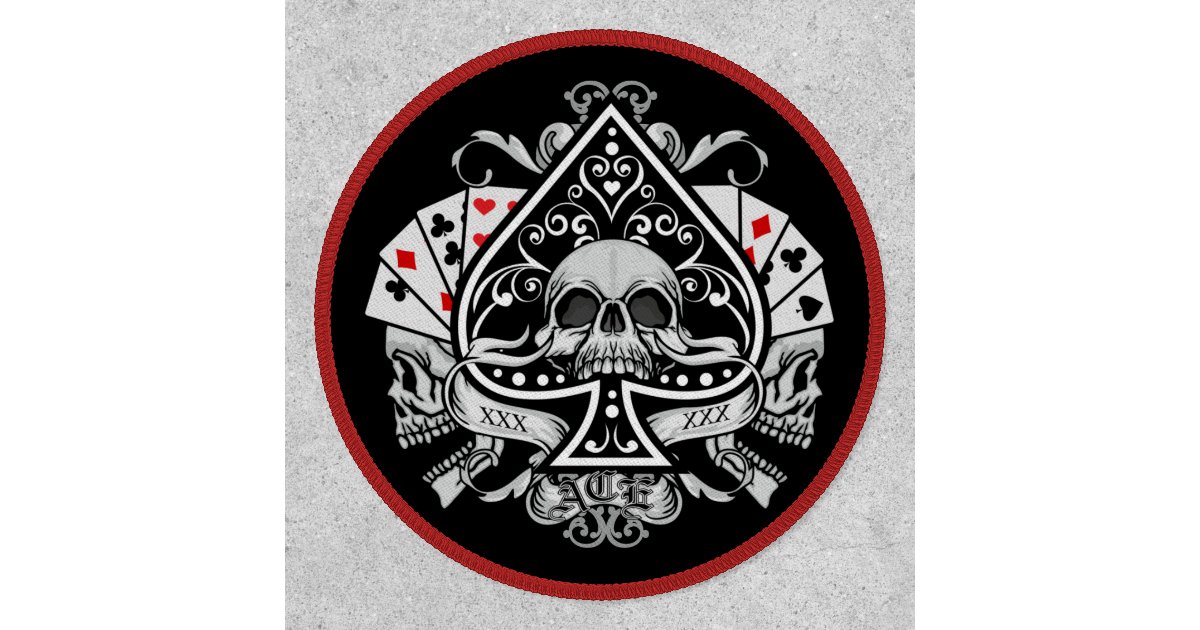 ace of spades playing card skull