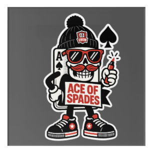 Ace of Spades Street Mascot — Pro Grind Edition Acrylic Print