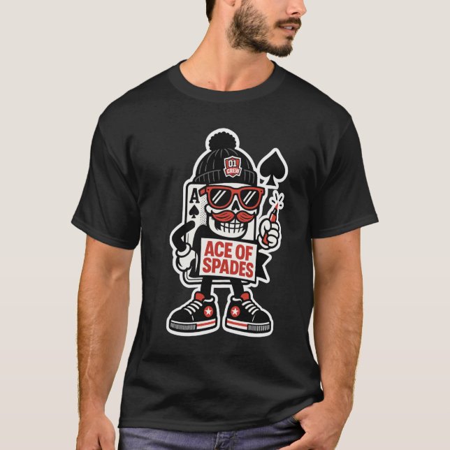 Ace of Spades Street Mascot — Pro Grind Edition T-Shirt (Front)