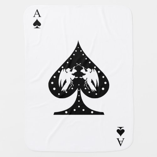 Ace of Spades Swaddle Blanket