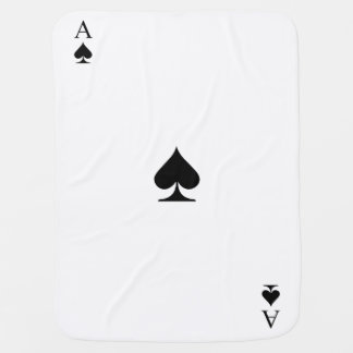 Ace of Spades Swaddle Blanket